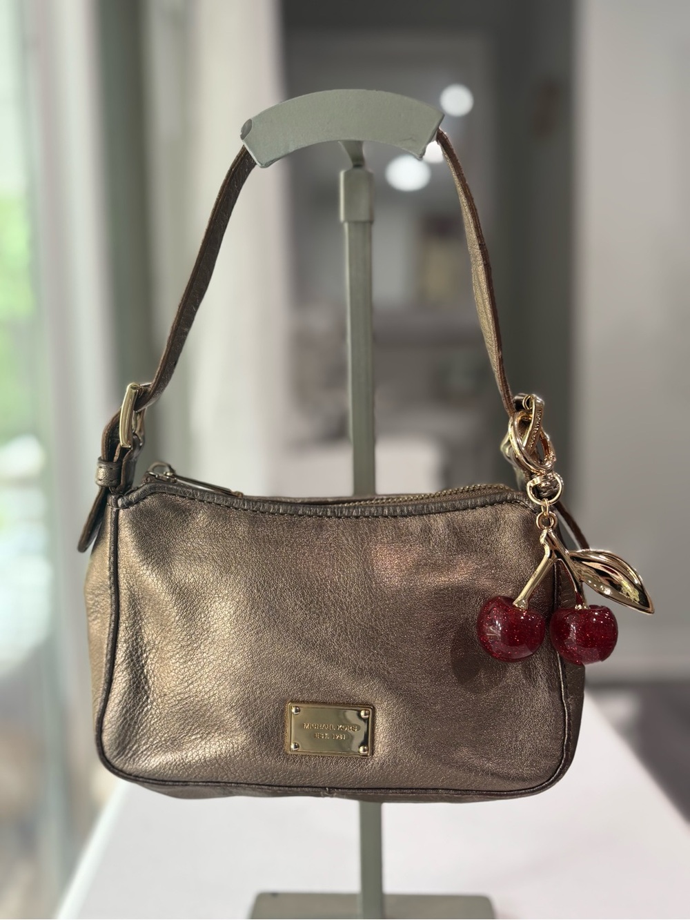 Michael Kors Metallic Bronze Mini Shoulder Bag